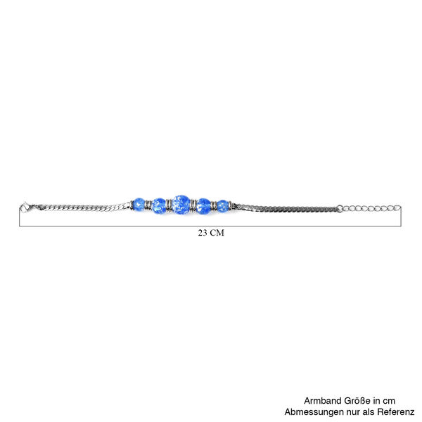 Simuliertes Opal-Armband in Silberton image number 5