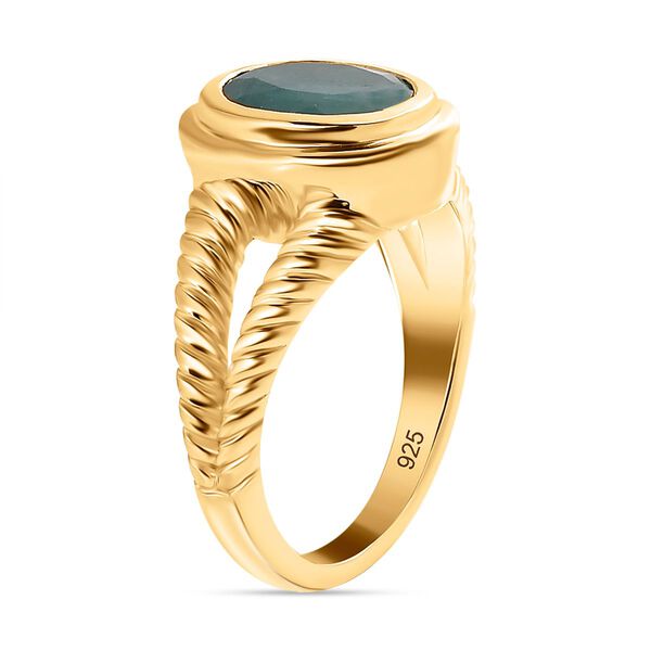 Grandidierit Ring, 925 Silber Gelbgold Vermeil, (Größe 17.00) ca. 2.87 ct image number 5