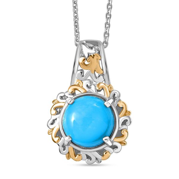 D'Joy AA Sleeping Beauty T&uuml;rkis zweifarbiger Ring und Anh&auml;nger mit 50cm Kette image number 7