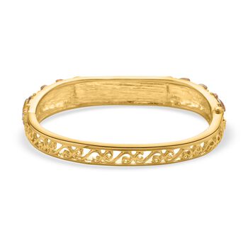 Gold Sandstein, Kristall Armreif ca. 18 cm  Std Gelb