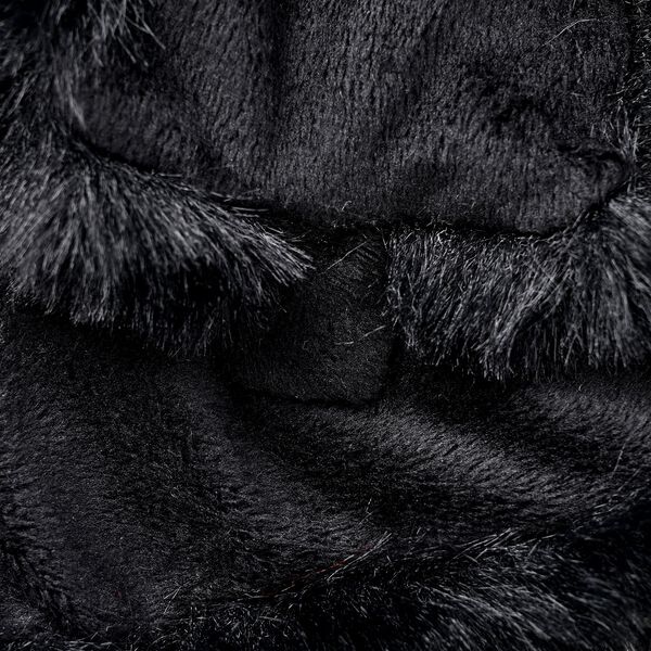 Damen Schal aus Kunstfell mit Magneten, Schwarz image number 4