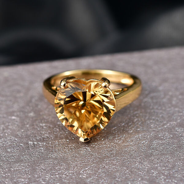 D'Joy AA Citrin Ring und Anh&auml;nger mit 50cm Kette image number 8