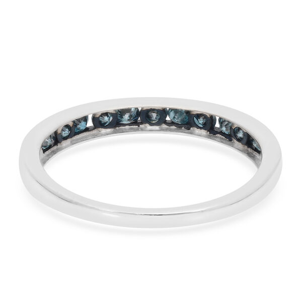 Venedig blauer Diamant-Ring, I1-I2, 375 Weißgold  ca. 0,50 ct image number 5