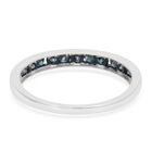 Venedig blauer Diamant-Ring, I1-I2, 375 Weißgold  ca. 0,50 ct image number 4