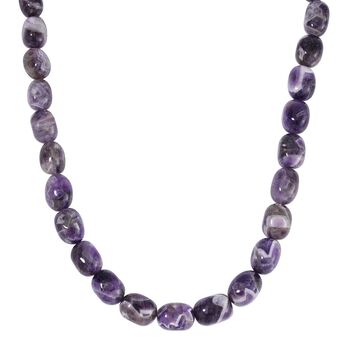 11-18mm zweifarbige Amethyst Perlen-Halskette, 45cm - 580 ct.