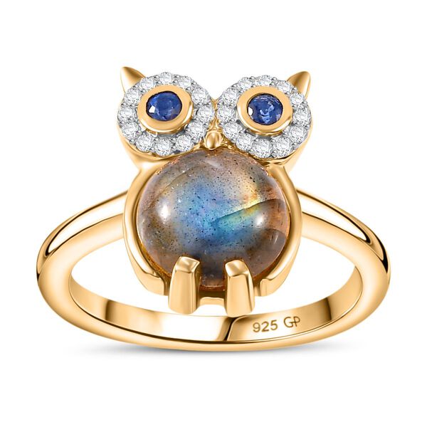 GP Trionfo Kollection- Labradorit, Kyanit, Zirkon und Kanchanaburi blauer Saphir-Ring - 4,88 ct. image number 4