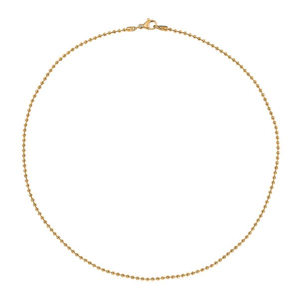 3er-Set - Kugelkette 40 cm, Gliederkette 45 cm und Ankerkette 55 cm, Goldton image number 4