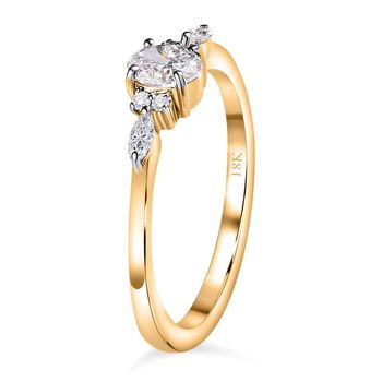 ILIANA SI-GH Diamant Ring in 750 Gold - 0,50 ct.