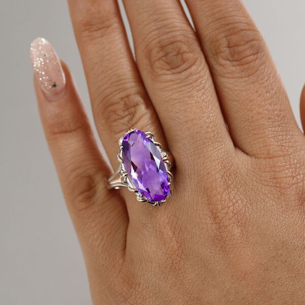 Rose De France Amethyst Ring - 8,29 ct. image number 3