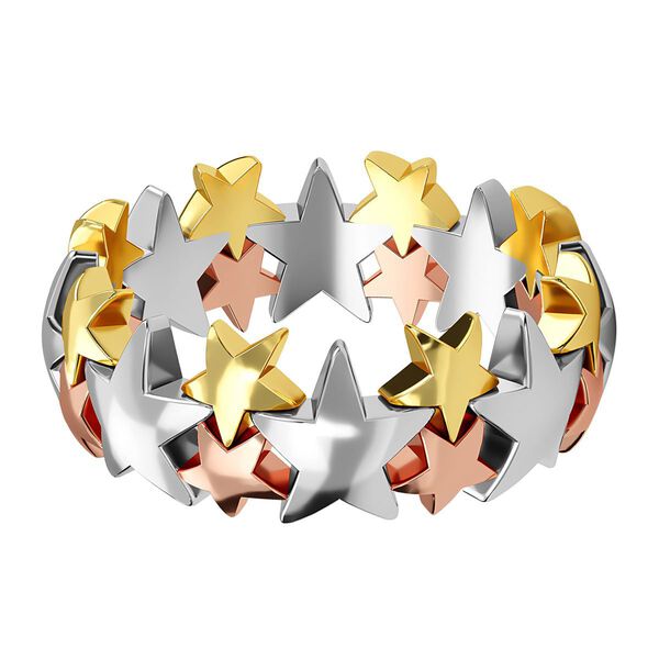 Dreifarbiger Stern-Bandring