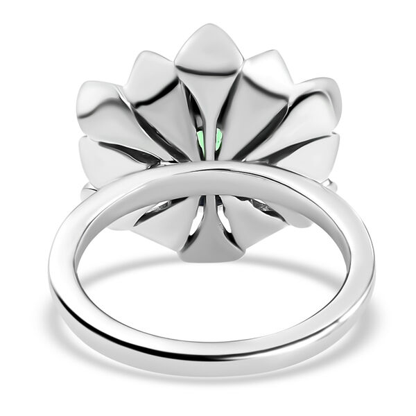 Pfau Triplett Quarz-Ring, 925 Silber platiniert  ca. 1,31 ct image number 5