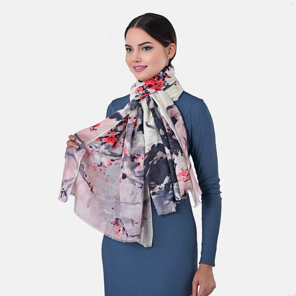 Multi Color Cashmere Wool Scarf image number 2