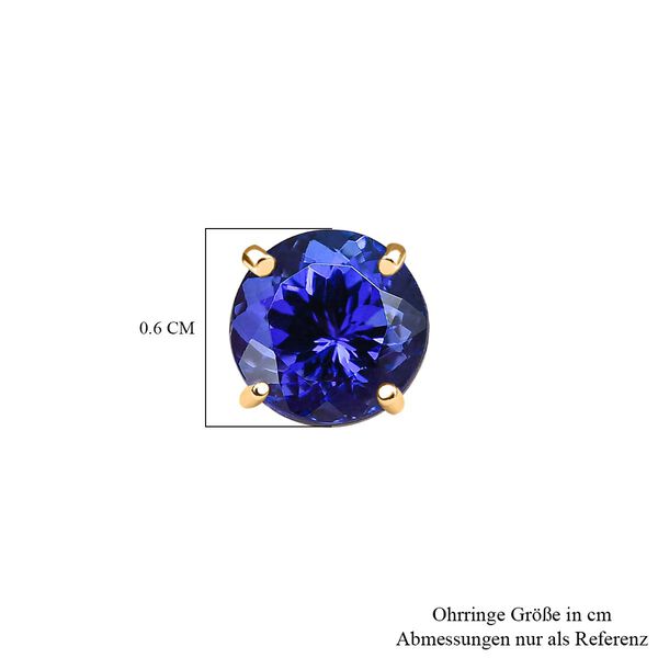 AAAA Tansanit Ohrringe - 2,22 ct. image number 5