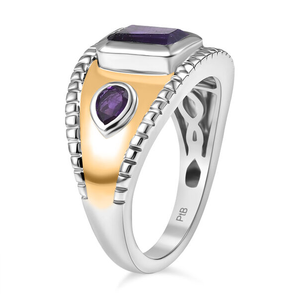 Afrikanischer Amethyst Ring Messing (Gr&ouml;&szlig;e 18.00) ca. 1,29 ct image number 5