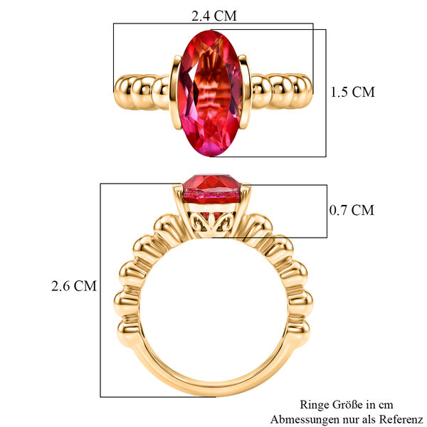 EverTrue Sunset Triplett Quarz Ring - 3,57 ct. image number 6