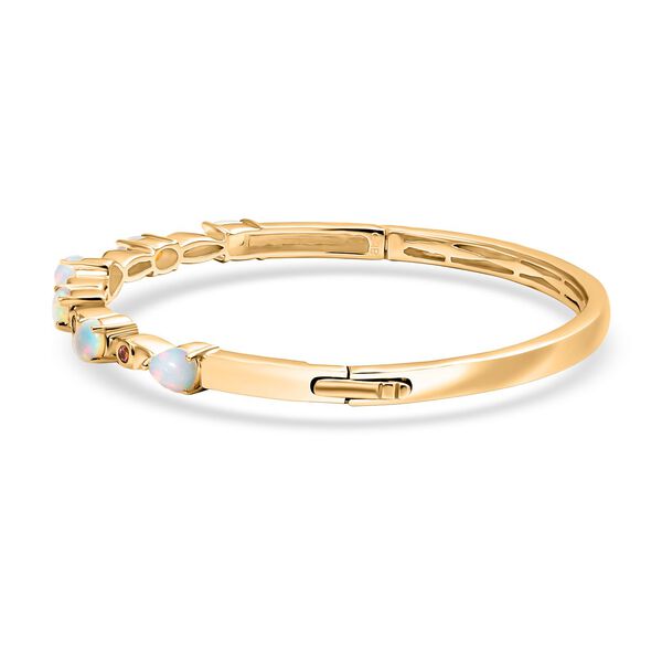 AA Nat&uuml;rlicher, &auml;thiopischer Welo Opal Armreif ca. 19 cm Nickelfreies Messing ca. 2.45 ct image number 4