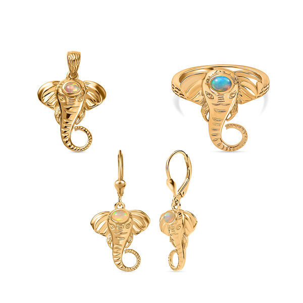 D'Joy AA Natürliches, äthiopisches Welo Opal Schmuckset image number 0