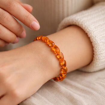 Synthetisches Bernstein Armband, 19cm - 26,25 ct.