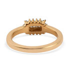 Diamant Ring 925 Silber 585 Vergoldet image number 5