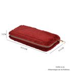 Luxus Kunstfell Brieftasche mit RFID-Schutz, 20x10x3 cm, Burgund image number 6