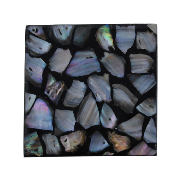 4er-Set quadratische Untersetzer mit Halter, Größe: 8-10 cm, Schwarz
 image number 3