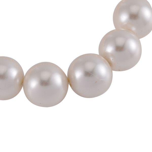 Wei&szlig;e Muschelkernperle (15-17 mm) Armband flexibles (18.00-19.00 cm) image number 3