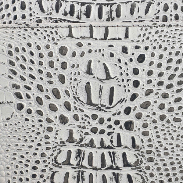 Umh&auml;ngetasche aus echtem Leder mit Kroko-Pr&auml;gung und Kettenriemen, Beige image number 7