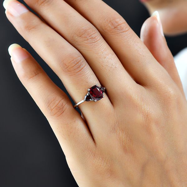 Nat&uuml;rlicher Mosambik Granat-Ring - 2,62 ct. image number 3