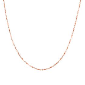 Reiner Edelstahl IP Rosa Plattierung Halskette ca. 50 cm ca. 6,50g