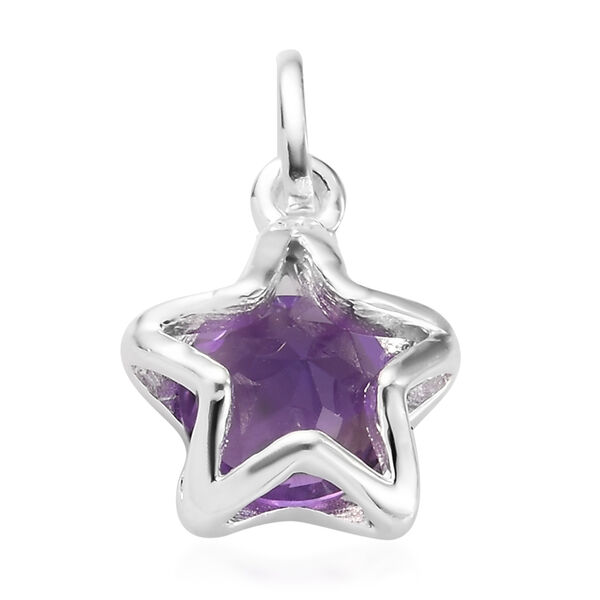 Afrikanischer Amethyst Stern-Anh&auml;nger, 925 Silber ca. 1,16 ct image number 5