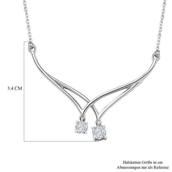 Moissanit Halskette - 0,55 ct. image number 6