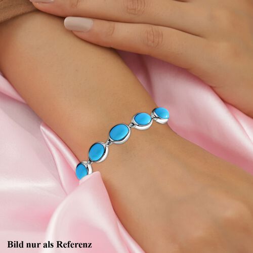 Amerikanischer, natürlicher Sleeping Beauty Türkis-Armband, 19 cm - 23,70 ct. image number 1