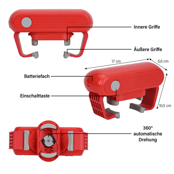 Homesmart - Elektrischer Dosen&ouml;ffner, K&uuml;chenhilfe, rot image number 4