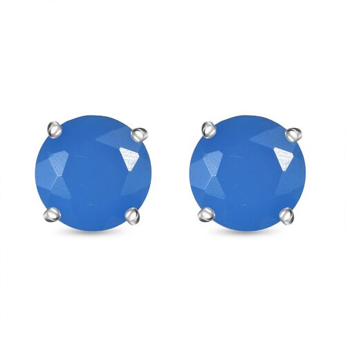 Blaue Onyx Ohrringe - 4,23 ct. image number 0