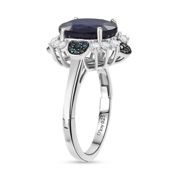 D'Joy Masoala Saphir, Zirkon und blauer Diamant Ring - 8,50 ct. image number 5