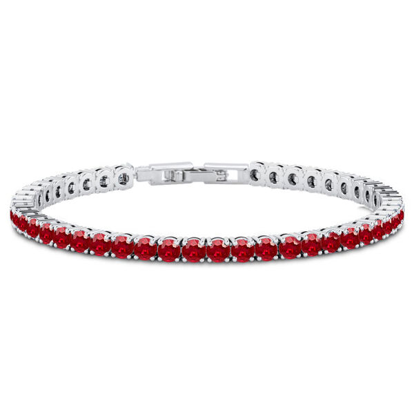 AAA rotes Zirkonia 19cm Armband image number 0