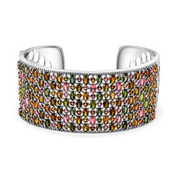 D'Joy AA Mehrfarbig-Turmalin Armreif ca. 19 cm 925 Silber Rhodiniert ca. 26,76 ct.