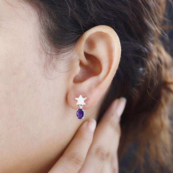 Afrikanische Amethyst-Ohrringe - 1,39 ct. image number 3