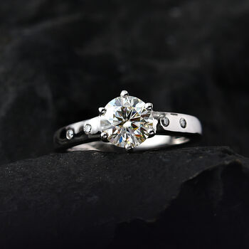 Moissanit Ring - 0,99 ct.