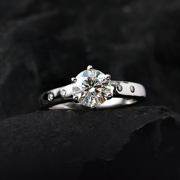 Moissanit Ring - 0,99 ct. image number 2