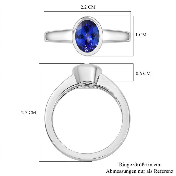 RHAPSODY AAAA Tansanit Ring in 950 Platin - 1,47 ct. image number 7