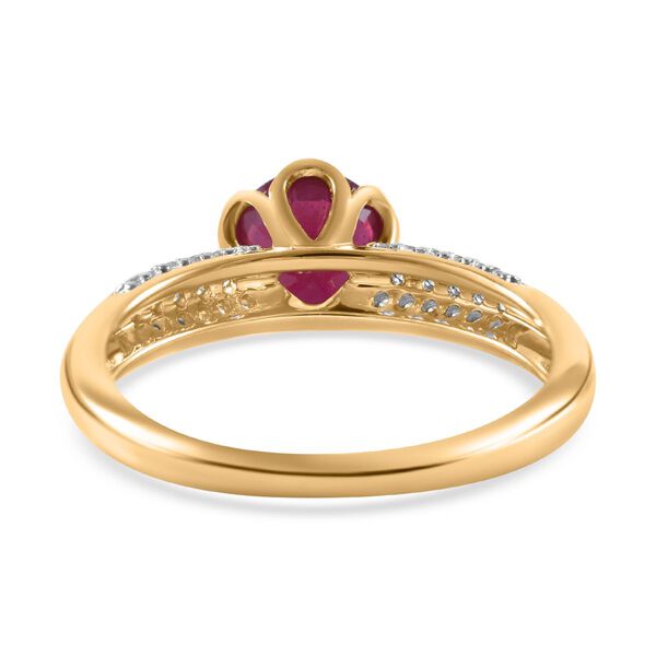 AA afrikanischer Rubin und Zirkon-Ring - 2,69 ct. image number 3
