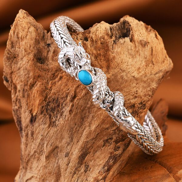 Royal Bali Kollektion- Sleeping Beauty T&uuml;rkis Armband, 19 cm - 0,68 ct. image number 1