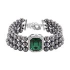 Grüner Kristall, Terahertz Armband ca. Flexibles cm 120.00 ct