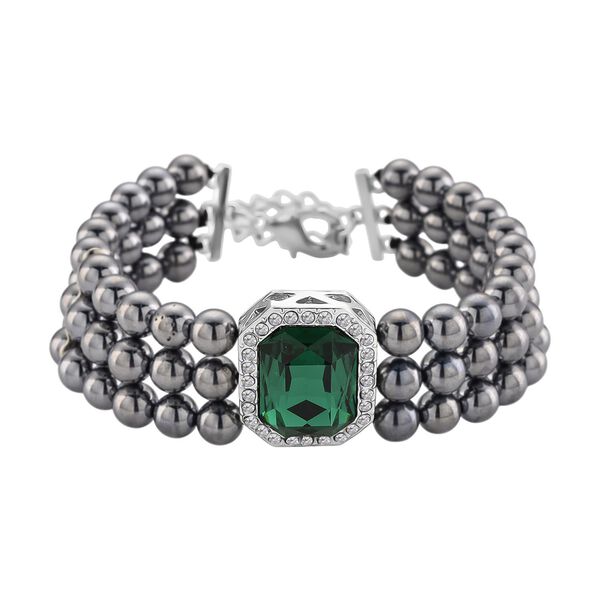 Grüner Kristall, Terahertz Armband ca. Flexibles cm 120.00 ct image number 0