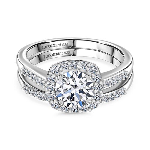 LUXURIANT DIAMOND - Lab Grown Diamant SI Schmuckset 925 Silber rhodiniert (Größe 18) ca. 1.50 ct image number 0