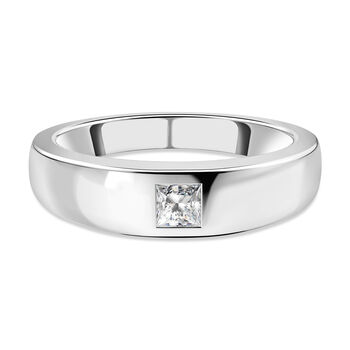 RHAPSODY Diamant Band-Ring, zertifiziert VS E-F, 950 Platin (Gr&ouml;&szlig;e 17.75) ca. 0,14 ct