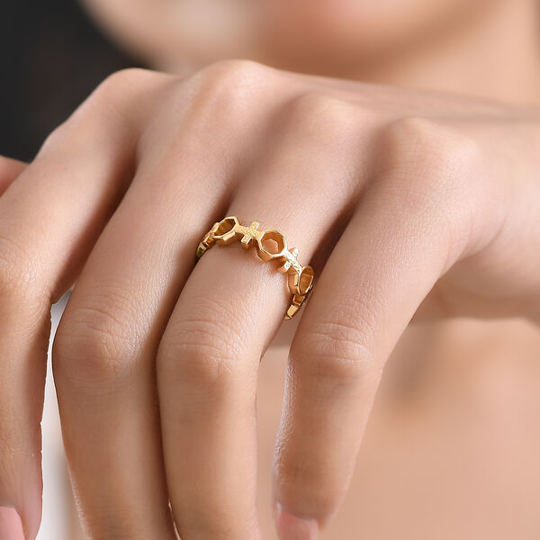 GP Royal Art D&eacute;co Kollektion- Kanchanaburi blauer Saphir Ring und Ohrringe image number 3