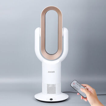 ANGEL 3D Ventilator ohne L&uuml;fterfl&uuml;gel, 72cm hoch, Wei&szlig;-Gold