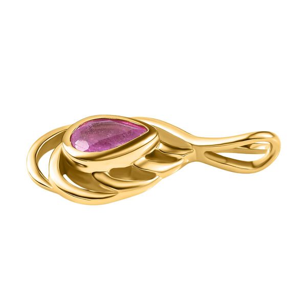 Ilakaka Rosa Saphir (Fissure gefüllt) Anhänger, 925 Silber vergoldet ca. 0.58 ct image number 3